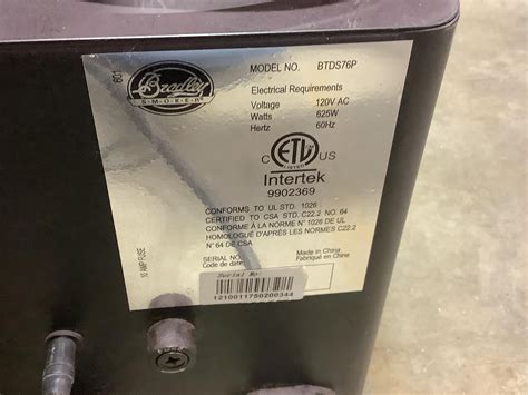 Bradley Btds76p Models .
